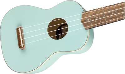 Fender Venice Soprano Ukulele, Daphne Blue