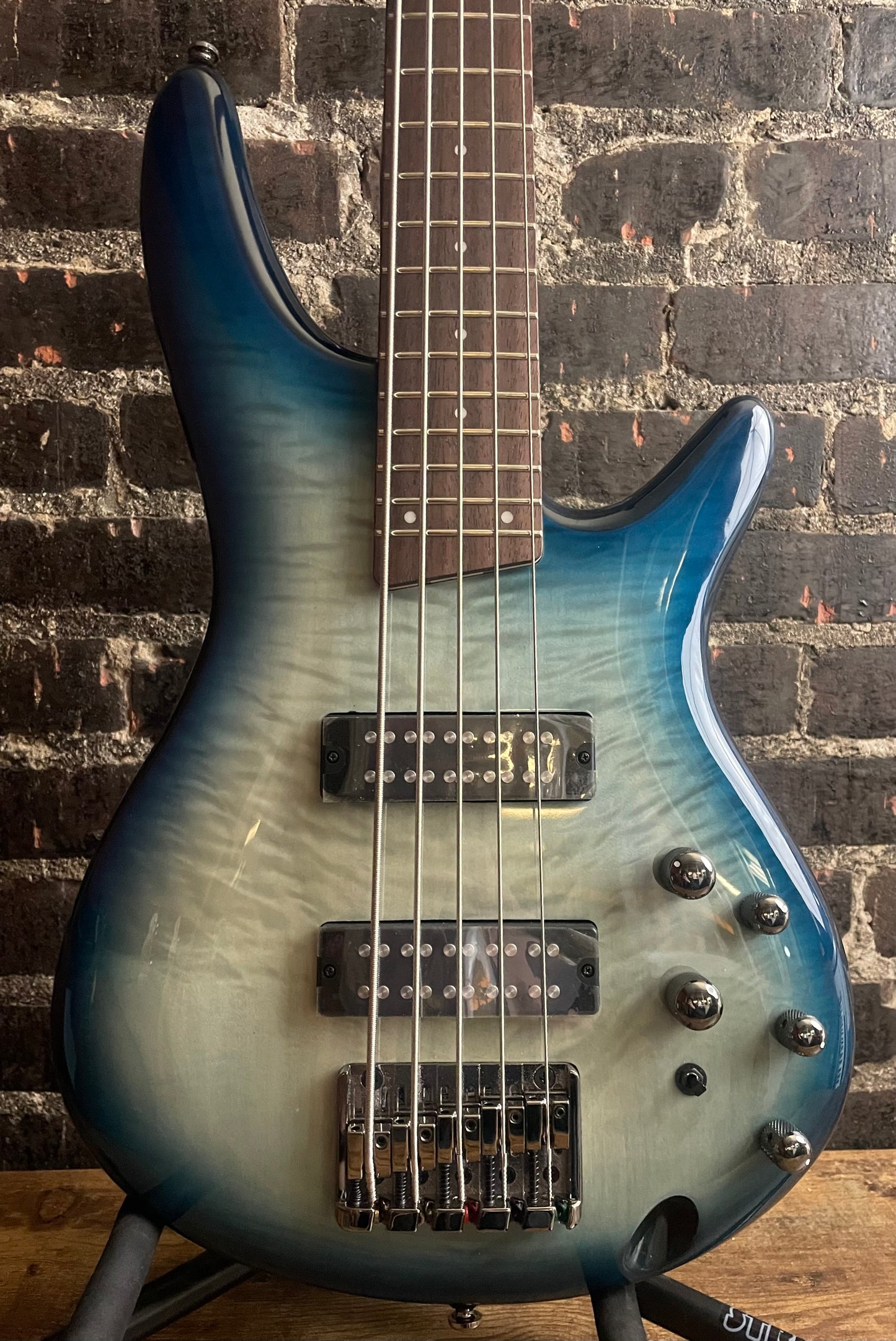 Ibanez SR Standard SR400EQM Bass Guitar - Stained Cosmic Blue Starburst