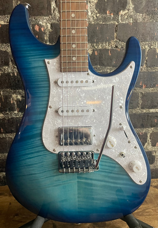 Ibanez Standard AZ22S1F Electric Guitar - Transparent Turquoise Burst