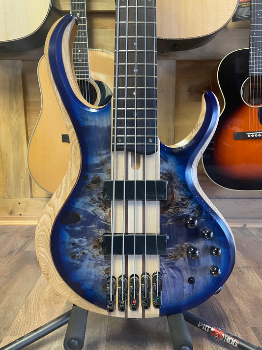 Ibanez Standard BTB845 Bass Guitar - Cerulean Blue Burst Low Gloss (NEW)