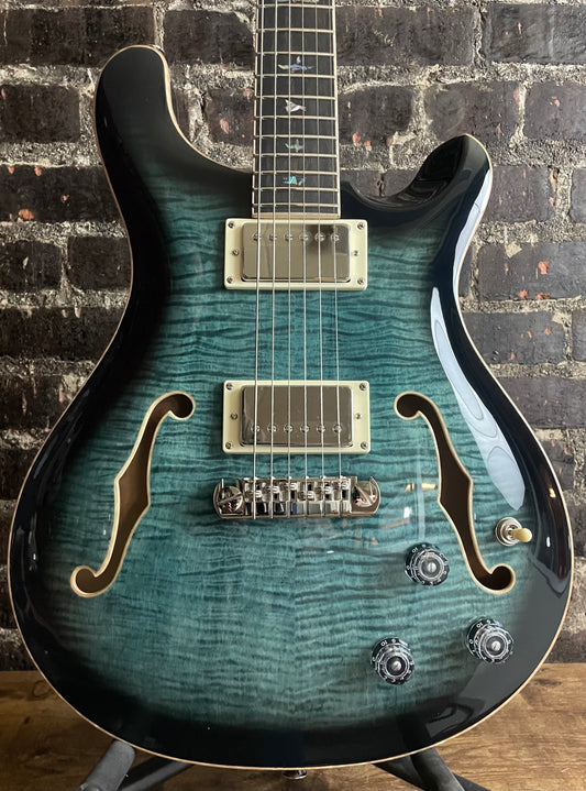 PRS SE Hollowbody II Piezo Electric Guitar - Peacock Blue