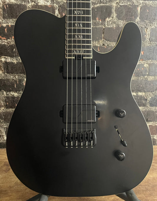 2023 Schecter Guitar Research PT SLS Evil Twin-Satin Black (USED)