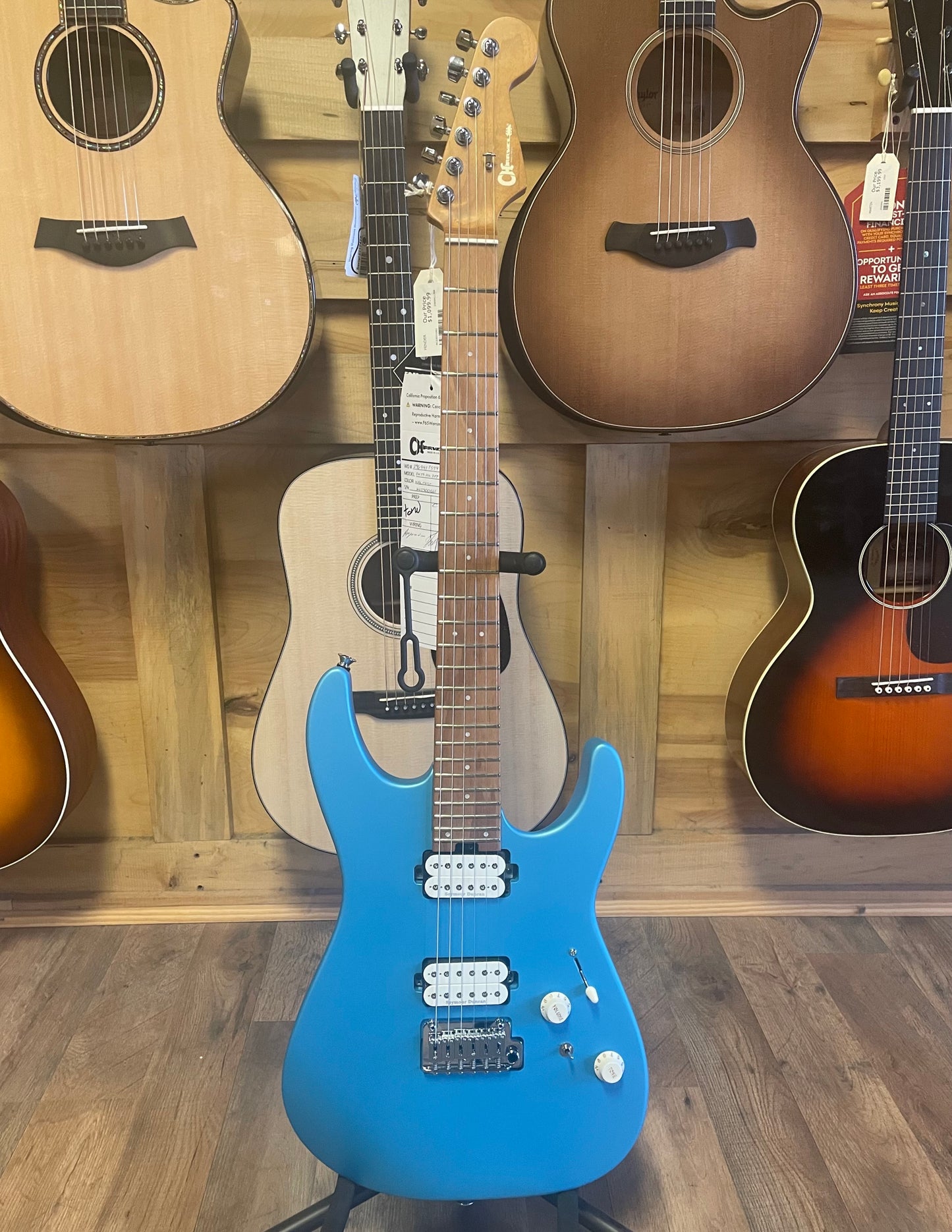 Charvel Pro-Mod DK24 HH 2PT Electric Guitar - Matte Blue Frost