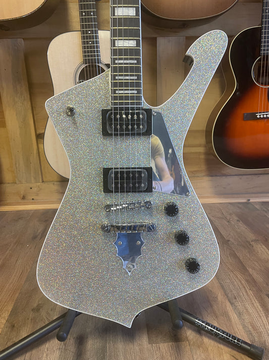 Ibanez PS60 Paul Stanley Signature Electric Guitar Silver Sparkle (NEW)