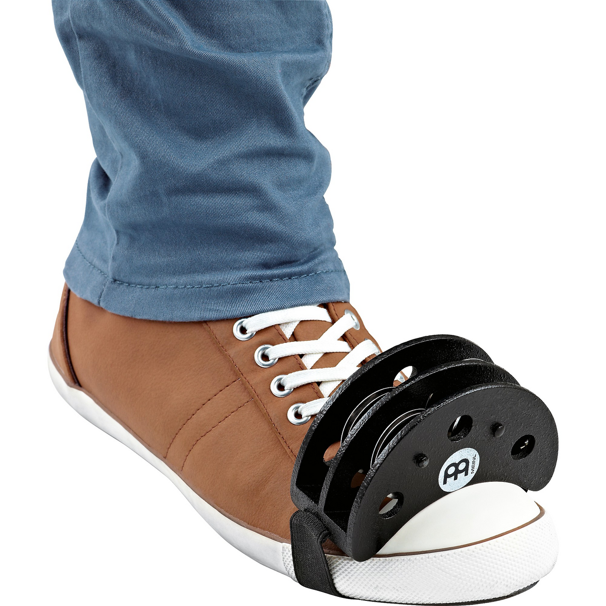 Meinl Percussion FJS2S-BK Foot Tambourine - Black