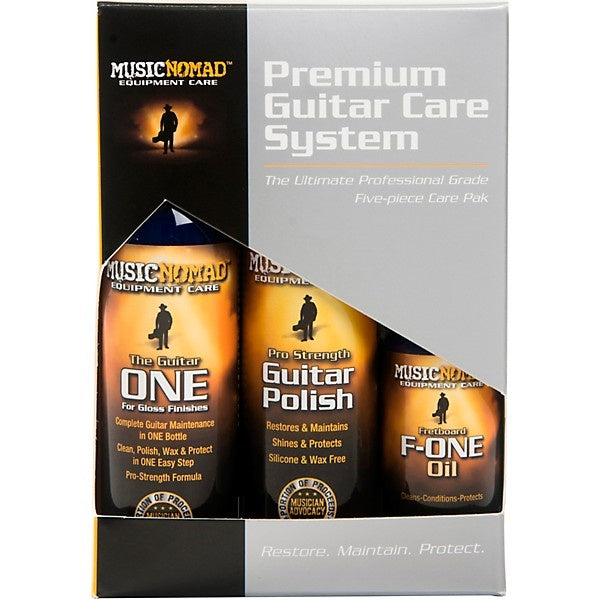 MUSICNOMAD Premium Guitar Care System - 5-piece Kit