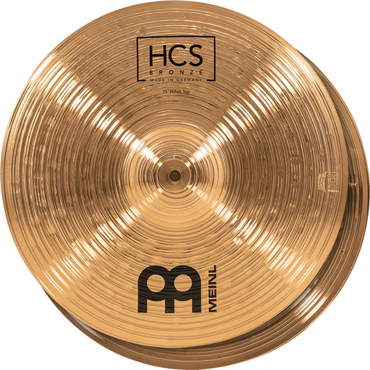 Meinl Cymbals 15 inch HCS Bronze Hi-hat Cymbals