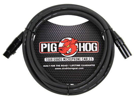 PIG HOG 8MM MIC CABLE, 10FT XLR