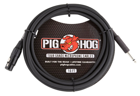 PIG HOG HI-Z MIC CABLE, 10FT