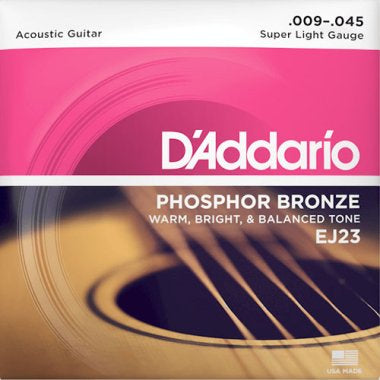 D'Addario Phosphor Bronze Acoustic Guitar Strings EJ23