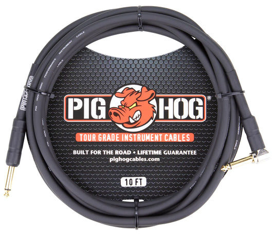 PIG HOG 10FT 1/4" - 1/4" RIGHT ANGLE 8MM INST. CABLE (NEW)