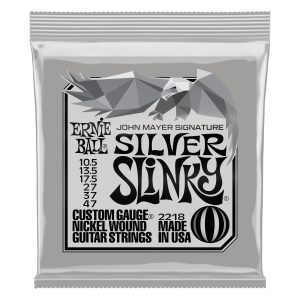 Ernie Ball John Mayer Signature Silver Slinky Electric Guitar Strings - .0105-.047