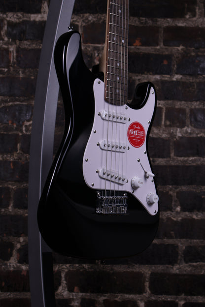 Squier Mini Stratocaster Electric Guitar - Black with Laurel Fingerboard