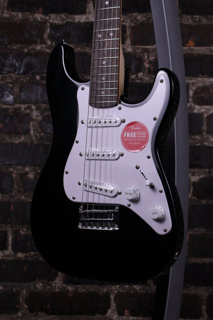 Squier Mini Stratocaster Electric Guitar - Black with Laurel Fingerboard