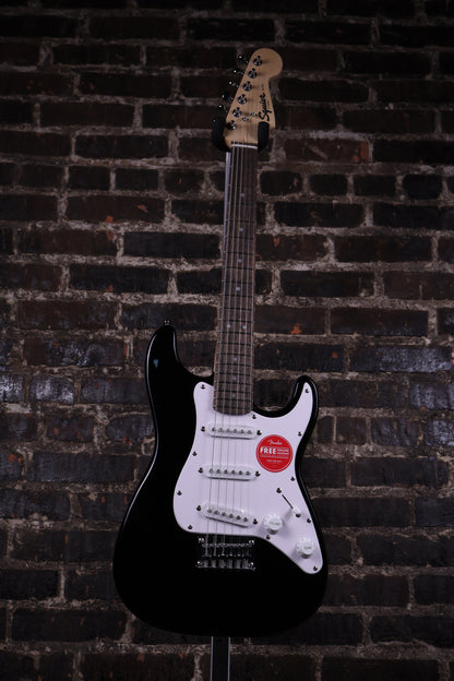 Squier Mini Stratocaster Electric Guitar - Black with Laurel Fingerboard