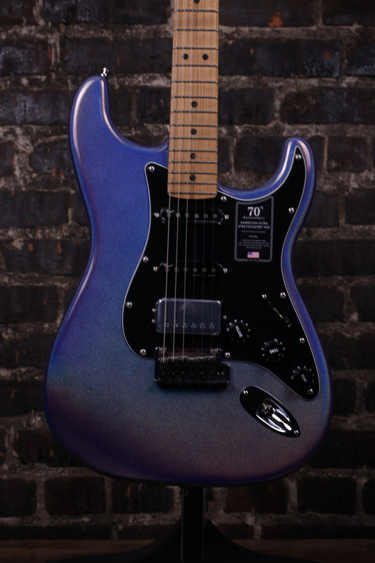 Fender 70th Anniversary Ultra Stratocaster® HSS, Maple Fingerboard, Amethyst (B-stock, W/ warranty)