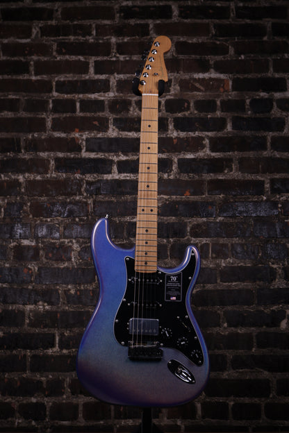 Fender 70th Anniversary Ultra Stratocaster® HSS, Maple Fingerboard, Amethyst (B-stock, W/ warranty)