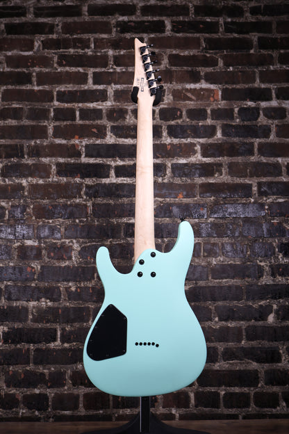 IBANEZ S561SFM Ibanez Standard S561 Electric Guitar - Sea Foam Green MatteSolidbody Electric Guitar with Meranti Body, Maple Neck, Rosewood Fretboard, 2 Single-coil Pickups, and 1 Humbucker - Sea Foam Green Matte