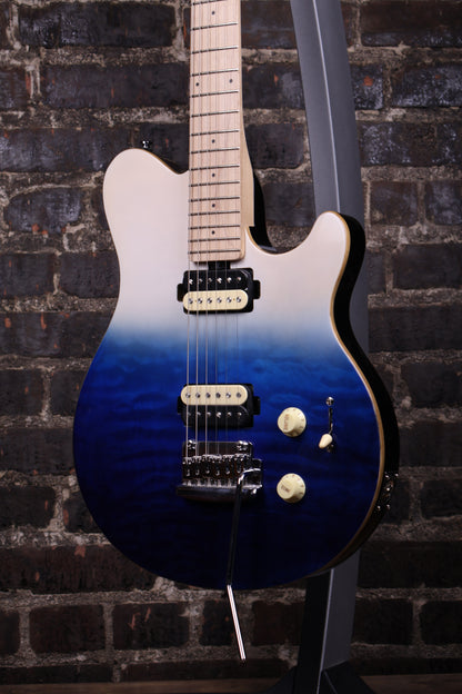 STERLING AX3QMSPBM1 Sterling By Music Man Axis Quilted Maple Electric Guitar - Spectrum Blue