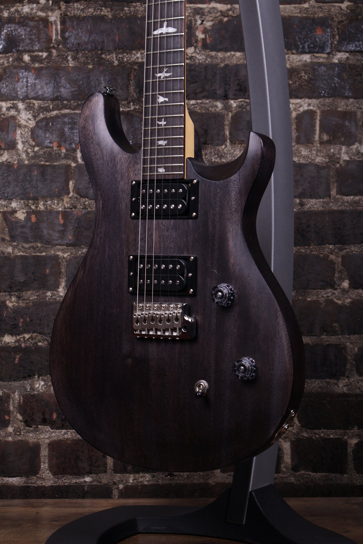 PRS SE CE24 Standard Stoptail Satin Electric Guitar - Charcoal