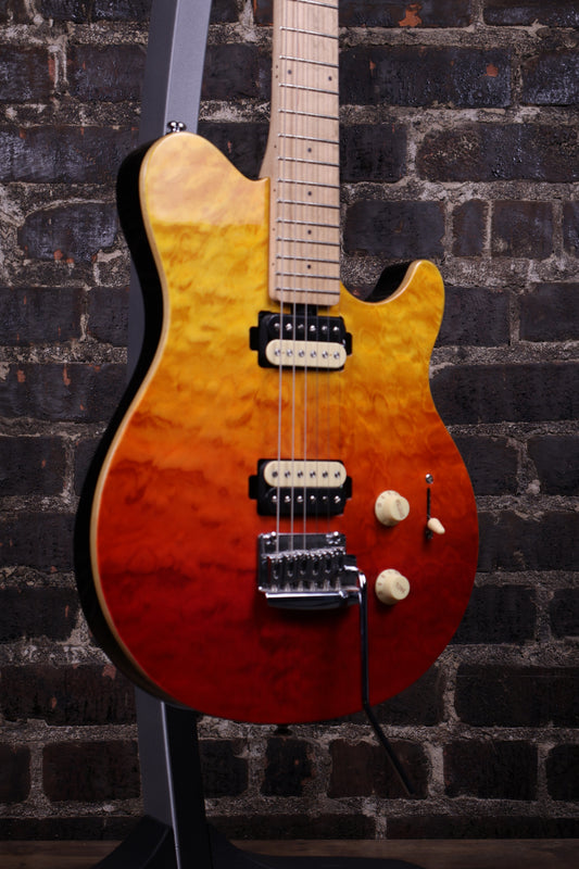 Sterling By Music Man Axis Quilted Maple Electric Guitar - Spectrum Red (B-stock)