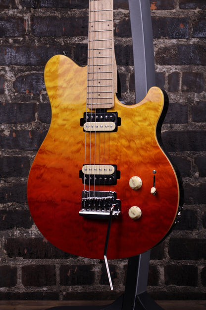Sterling By Music Man Axis Quilted Maple Electric Guitar - Spectrum Red (B-stock)