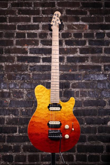 Sterling By Music Man Axis Quilted Maple Electric Guitar - Spectrum Red (B-stock)