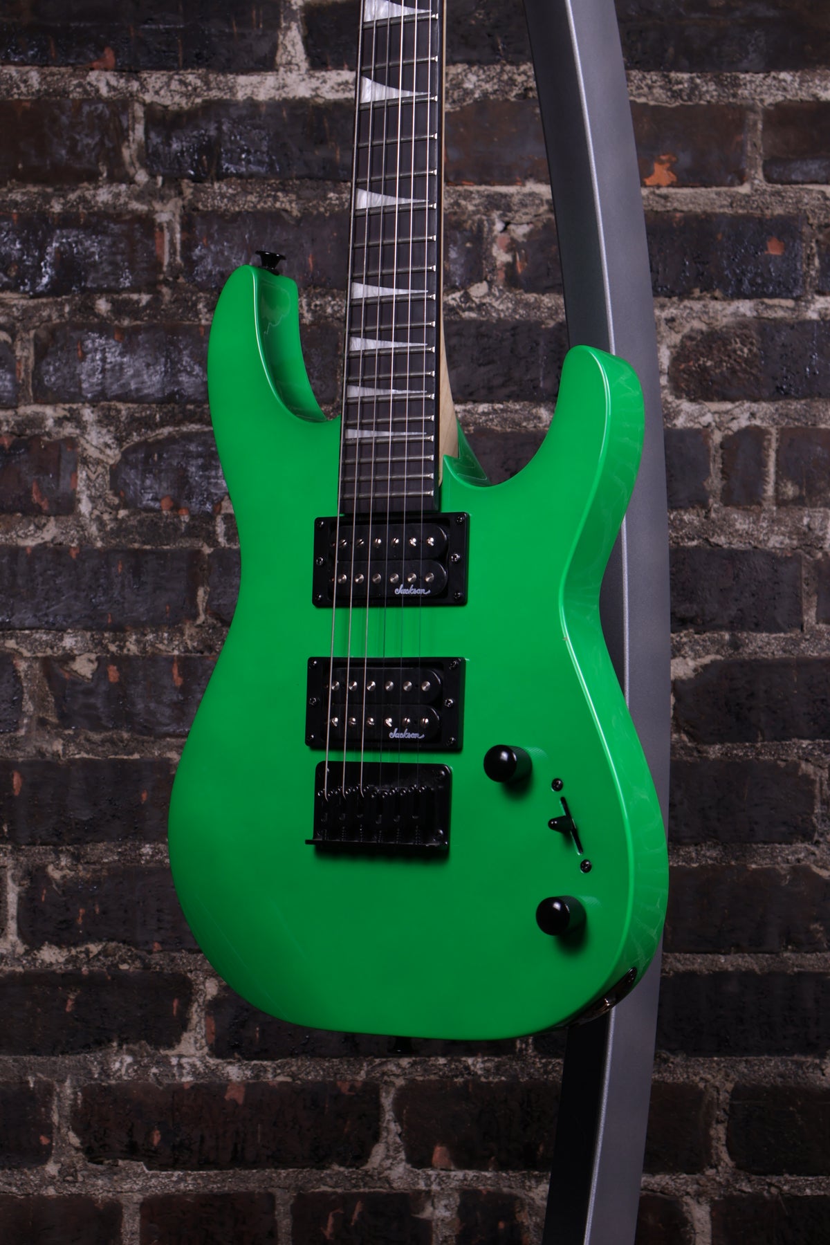Jackson JS1X Minion Neon Green Solid Body Electric Guitar (USED)