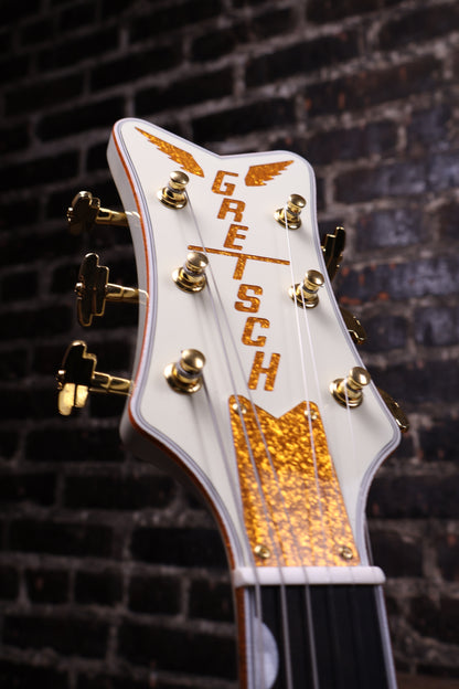 Gretsch G6134T-58 Vintage Select '58 Penguin With Bigsby Hollowbody Electric Guitar White (USED)