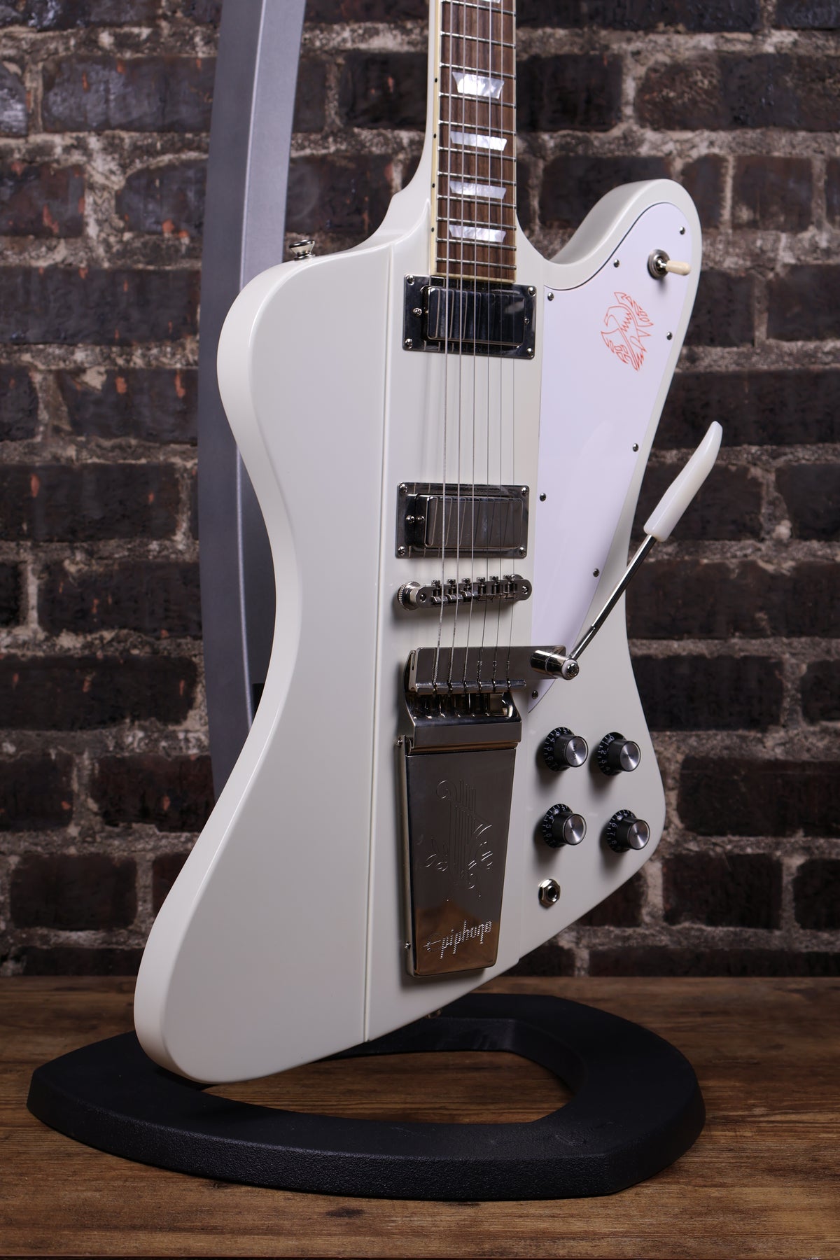 Epiphone 1963 Firebird V Reissue With Maestro Vibrola Electric Guitar Polaris White (USED)