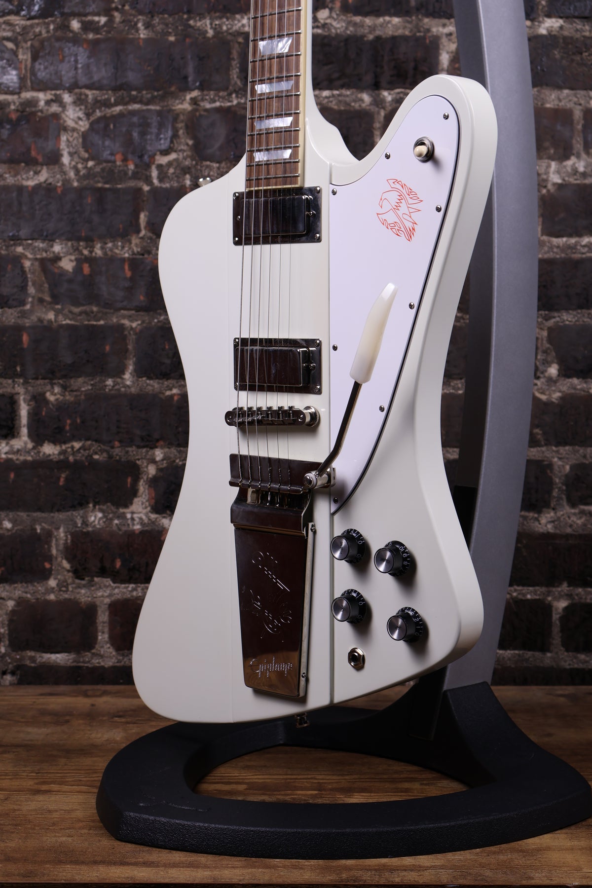 Epiphone 1963 Firebird V Reissue With Maestro Vibrola Electric Guitar Polaris White (USED)