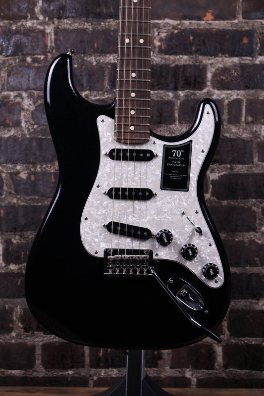 Fender 70th Anniversary Player Series Stratocaster, Rosewood Fingerboard - Nebula Noir