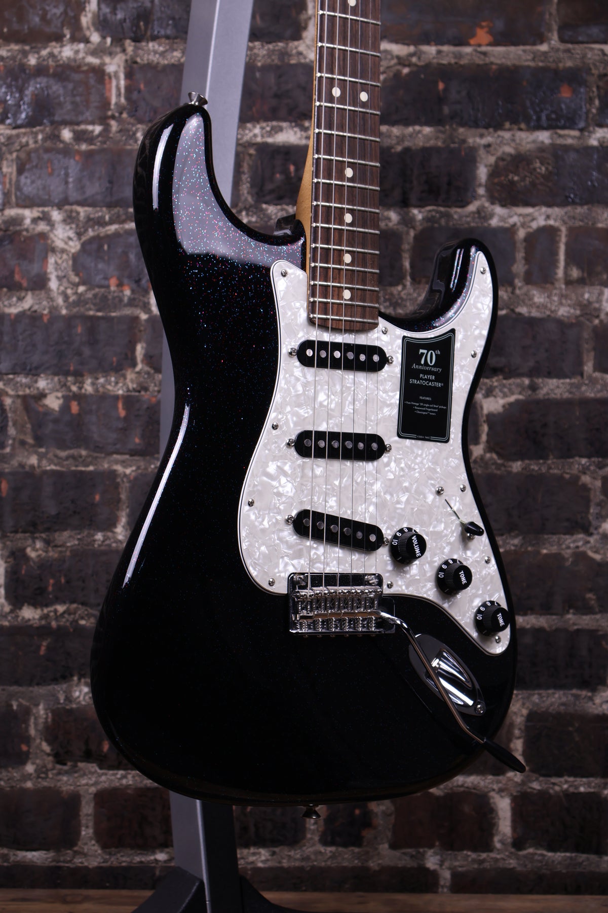 Fender 70th Anniversary Player Series Stratocaster, Rosewood Fingerboard - Nebula Noir