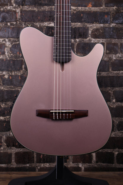 Ibanez FRH10N Nylon-String Acoustic-Electric Guitar - Rose Gold Metallic Flat