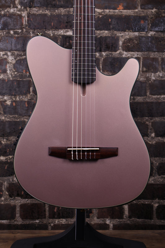 Ibanez FRH10N Nylon-String Acoustic-Electric Guitar - Rose Gold Metallic Flat