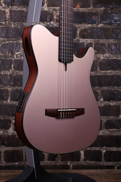 Ibanez FRH10N Nylon-String Acoustic-Electric Guitar - Rose Gold Metallic Flat