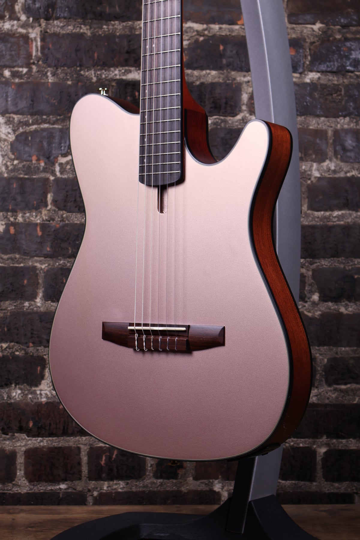 Ibanez FRH10N Nylon-String Acoustic-Electric Guitar - Rose Gold Metallic Flat