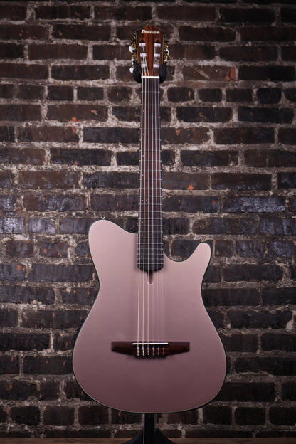 Ibanez FRH10N Nylon-String Acoustic-Electric Guitar - Rose Gold Metallic Flat