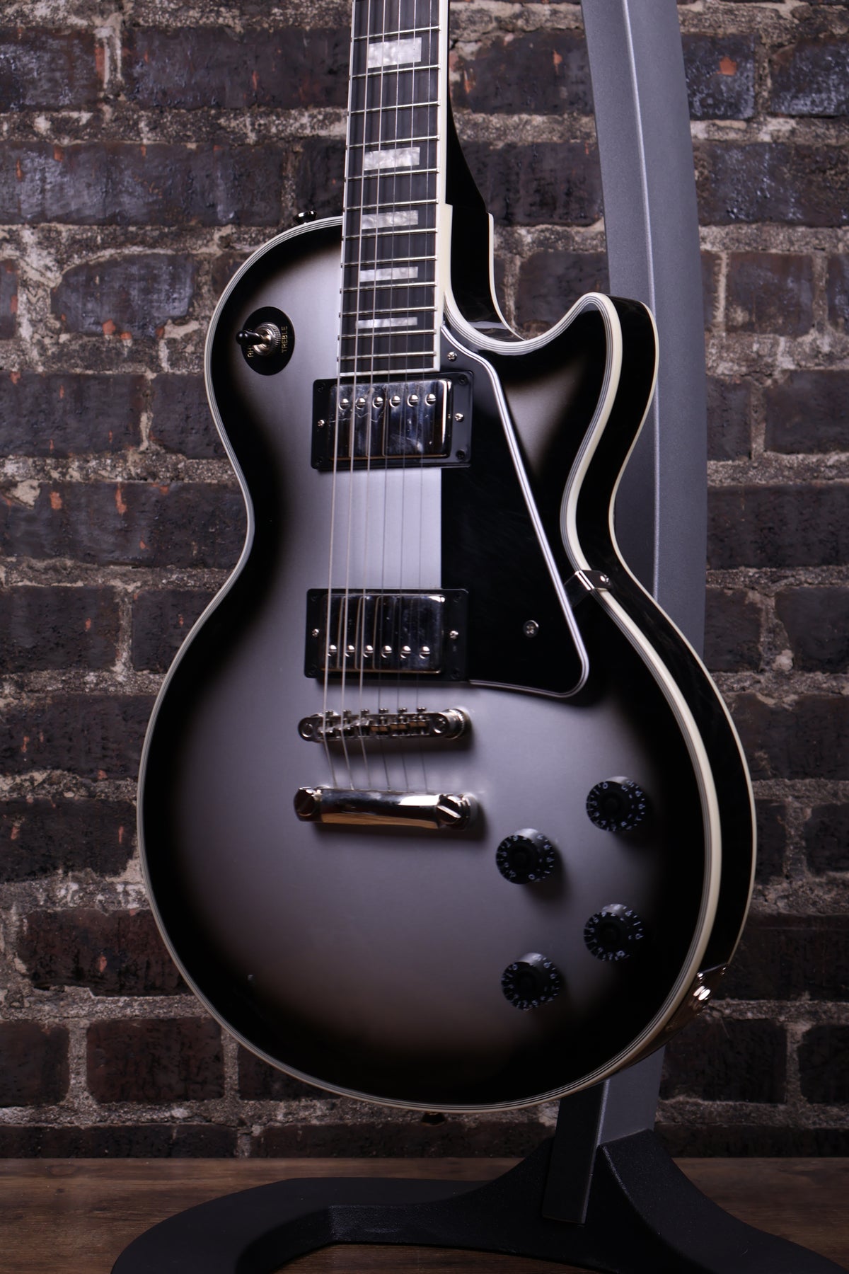Epiphone Les Paul Custom Limited-Edition Electric Guitar - Silver Burst (USED)