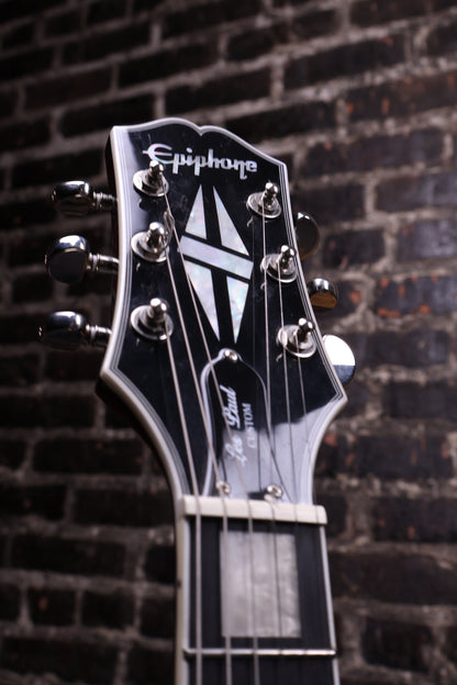 Epiphone Les Paul Custom Limited-Edition Electric Guitar - Silver Burst (USED)