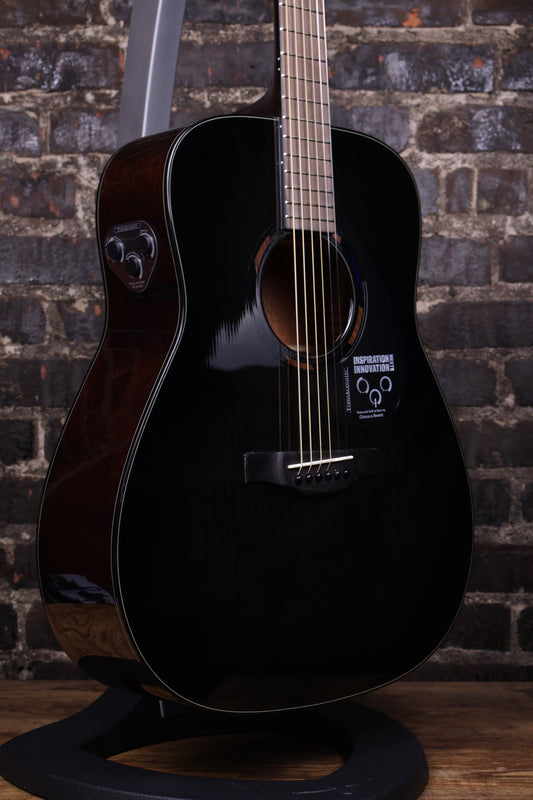 Yamaha TAG1E Element TransAcoustic Dreadnought Acoustic-Electric Guitar - Translucent Black