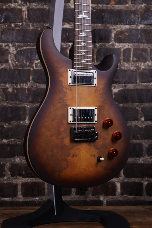 PRS SE Exotic DGT Laurel Burl Electric Guitar - McCarty Tobacco Burst w/Gig Bag