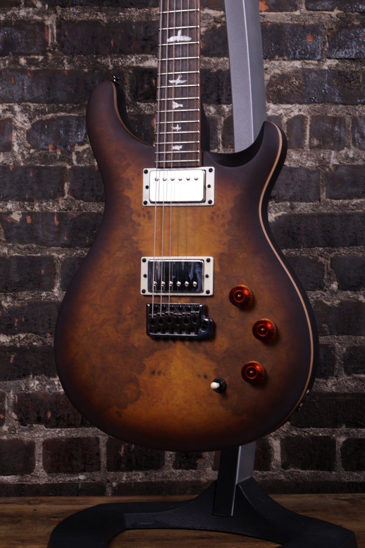 PRS SE Exotic DGT Laurel Burl Electric Guitar - McCarty Tobacco Burst w/Gig Bag