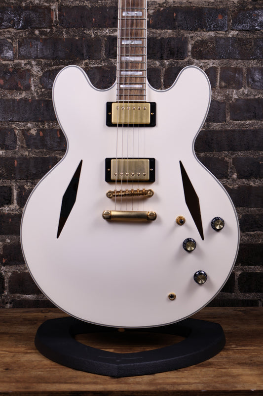 Epiphone Emily Wolfe Sheraton White Hollow Body Electric Guitar (USED)