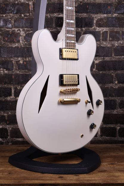 Epiphone Emily Wolfe Sheraton White Hollow Body Electric Guitar (USED)