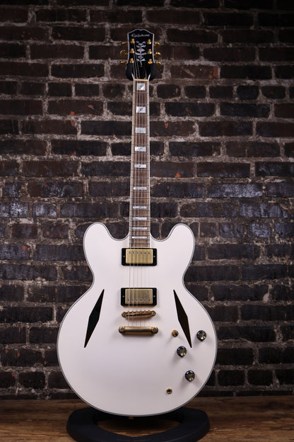 Epiphone Emily Wolfe Sheraton White Hollow Body Electric Guitar (USED)