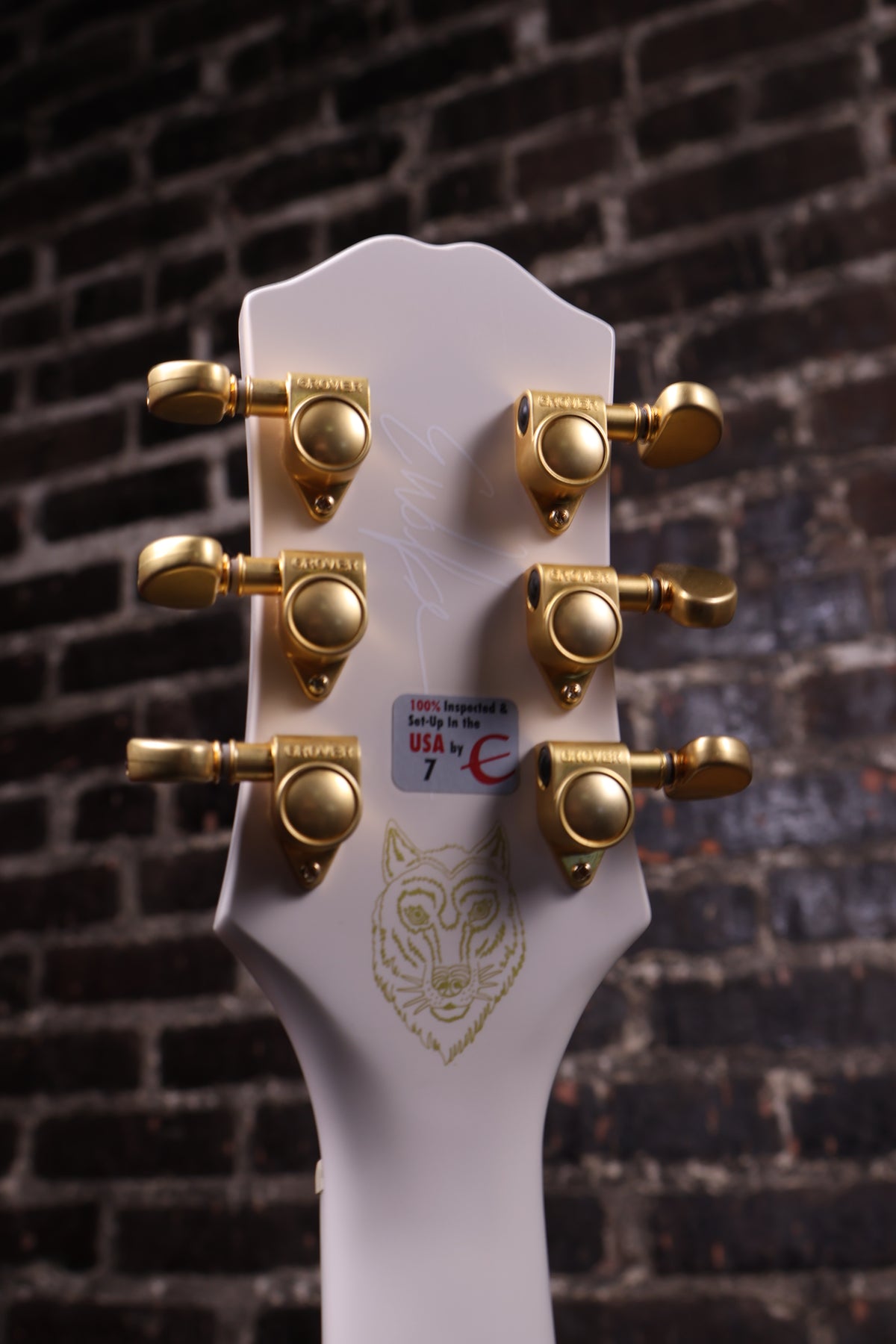 Epiphone Emily Wolfe Sheraton White Hollow Body Electric Guitar (USED)