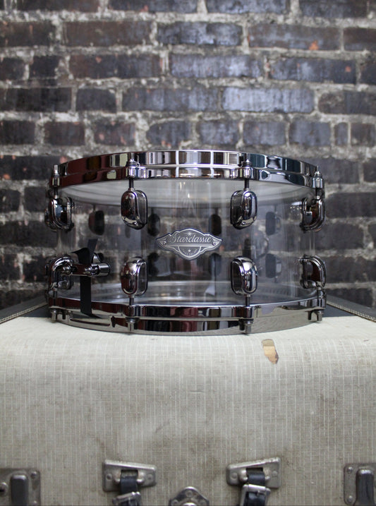 TAMA 50th Limited Starclassic Mirage Snare Drum 14 x 6.5 in. Crystal Ice