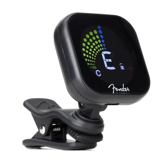FENDER 0239961000 Flash 2.0 Rechargeable TunerClip-on Rechargeable Headstock Tuner with LCD Display and 5 Alternate Tuning Modes