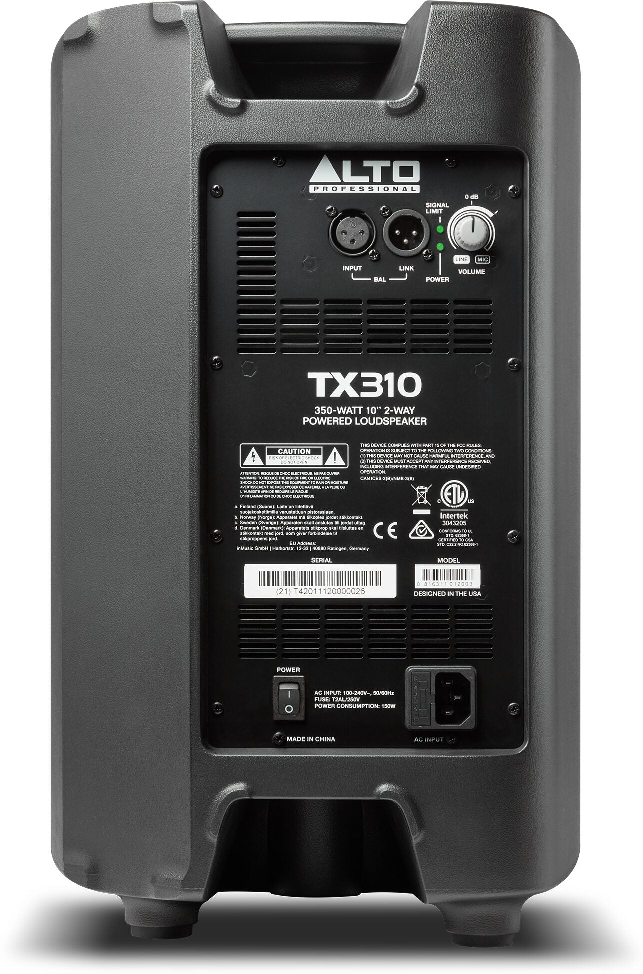 Alto Professional TX310 Powered Speaker (NEW)